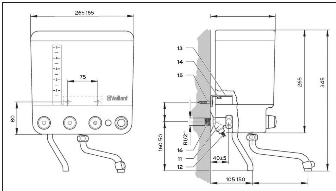 VAILLANT VEK 5 S - Montage - 1