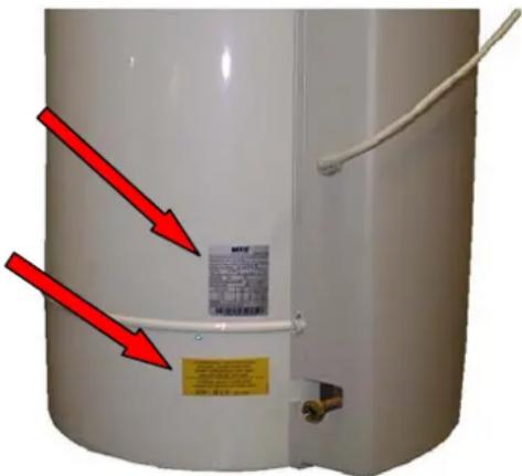 Ariston Thermo Optima V - IDENTIFIZIERUNGSHINWEISE - 1