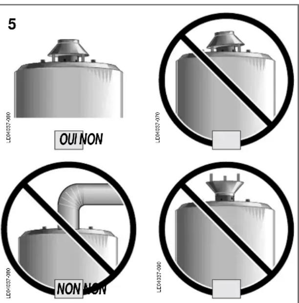 Ariston Thermo AGB 195 - - FONCTIONNEMENT ET RACCORDEMENT DE LA PROTECTION FUMÉES - 1