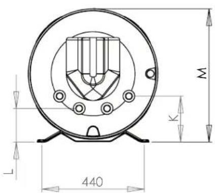 Ariston Thermo BCH 120L - Dimensional characteristics - 5