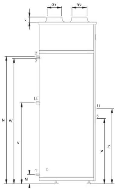 A.O. Smith AHD 290 - Dimensions - 2