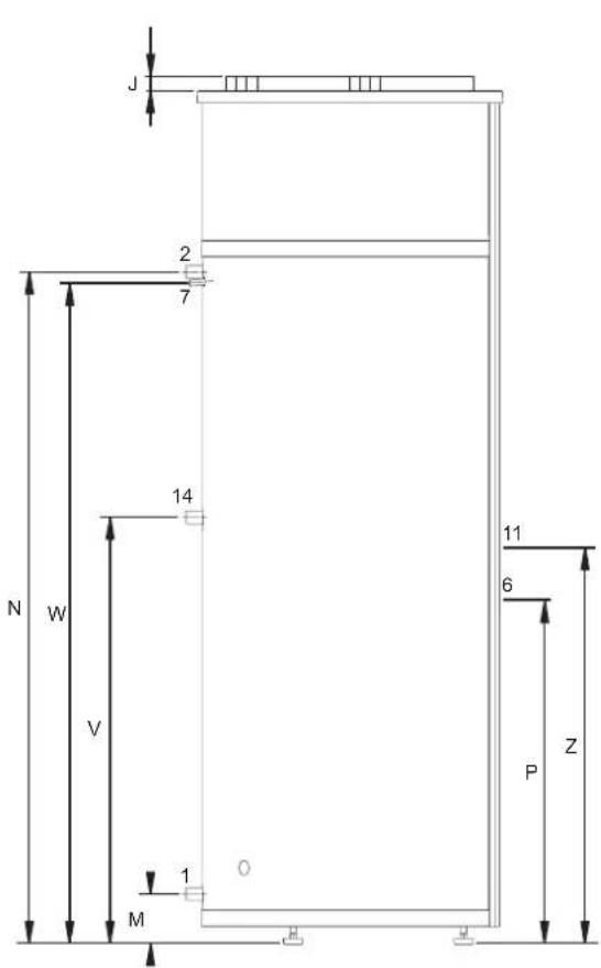 A.O. Smith AH 290 - Dimensions - 2