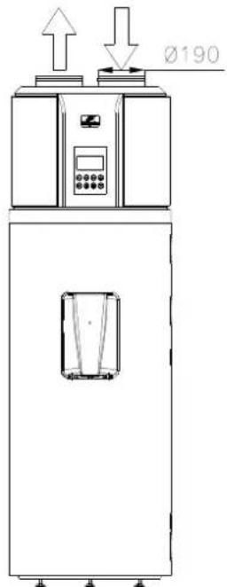 ACV HB300 - Méthodes de connexion du conduit d'air - 1
