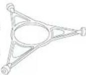 WHIRLPOOL AVM 961 - SUPPORT DU PLATEAU TOURNANT - 1