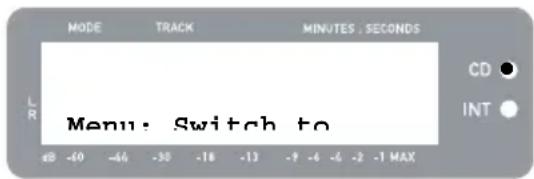 ION LP2CD USB - OPTIONEN DES CD PLAYER MODUS MENUS - 1