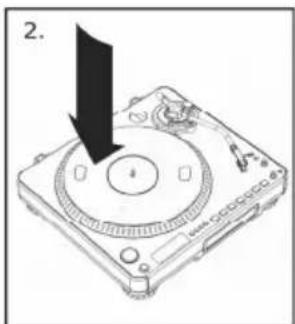 ION LP2CD USB - PLATTER SETUP - 2