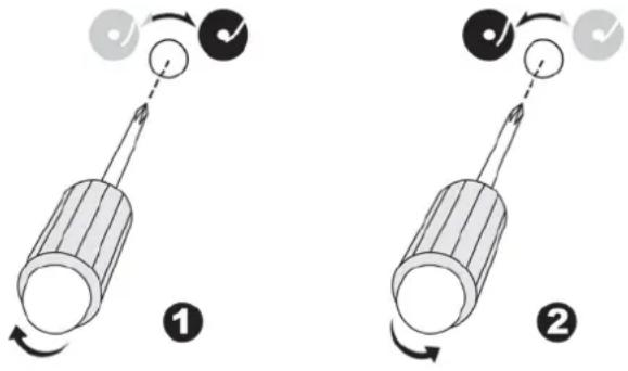 THOMSON TT200 - Regulação da posição de paragem do braço do gira-discos - 1