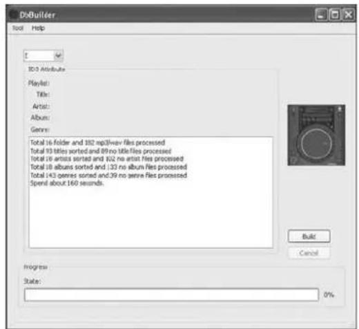 Reloop RMP3 ALPHA - Verwendung des Database Builder - 1