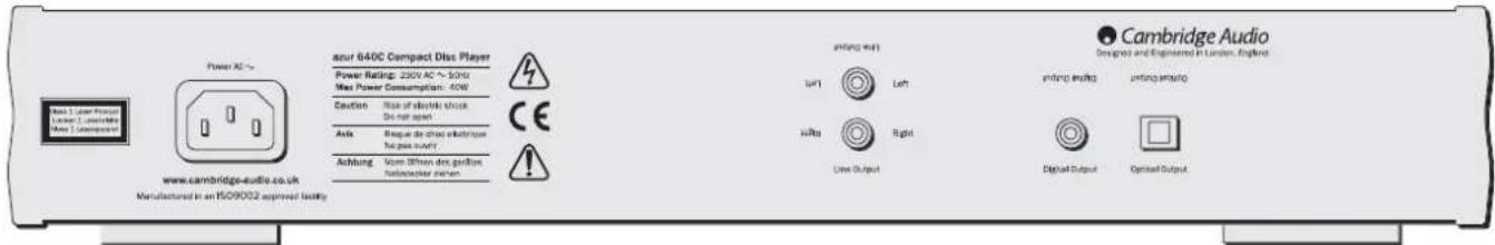 CAMBRIDGE Azur 540C - ПрогьаTeль KOMпАТ-ДИСКОВ TИпа 540C/640C - 1
