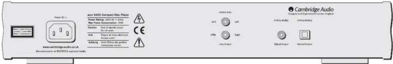 CAMBRIDGE Azur 540C - 540C/640CCompactDiscPlayer - 1