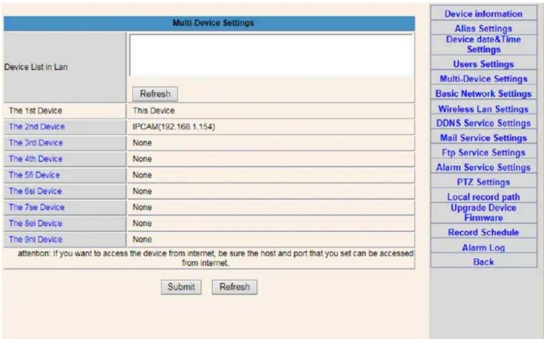 DENVER IPC330 - Réglages d'utilisateur et réglage multi-dispositifs - 2
