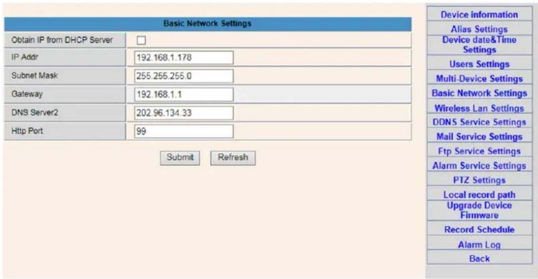 DENVER IPC330 - Réglages basiques de réseau et réglages PTZ - 2