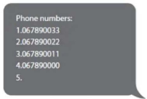 DENVER HSA120 - Enregistrer des numeros de téléphone - 2