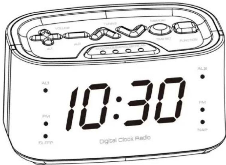 TECHNOLINE WT 465 - DESPERTADOR DIGITAL CON RADIO - 1