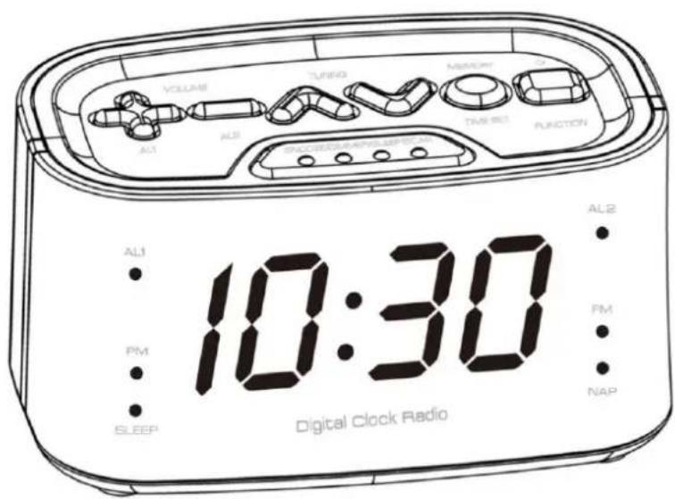 TECHNOLINE WT 465 - DIGITALE RADIOKLOK MET ALARM - 1