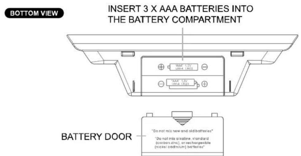 TECHNOLINE WT 197 - RADIO CONTROLLED ALARM CLOCK WITH TEMPERATURE ANDCALENDAR - 3