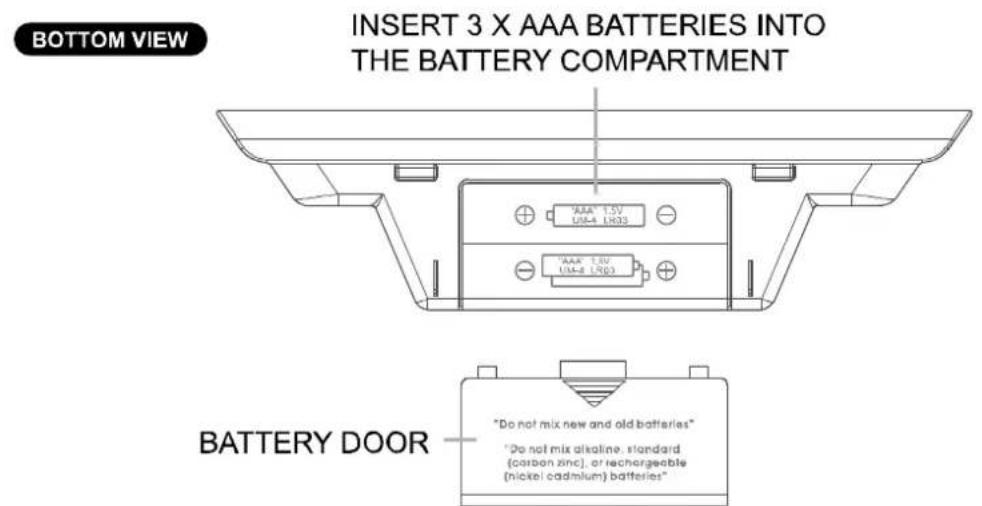 TECHNOLINE WT 197 - ZEGAR STEROWANY RADIOWO ZE WSKAZNIKIAM TEMPERATUREI KALENDARzEM - 3