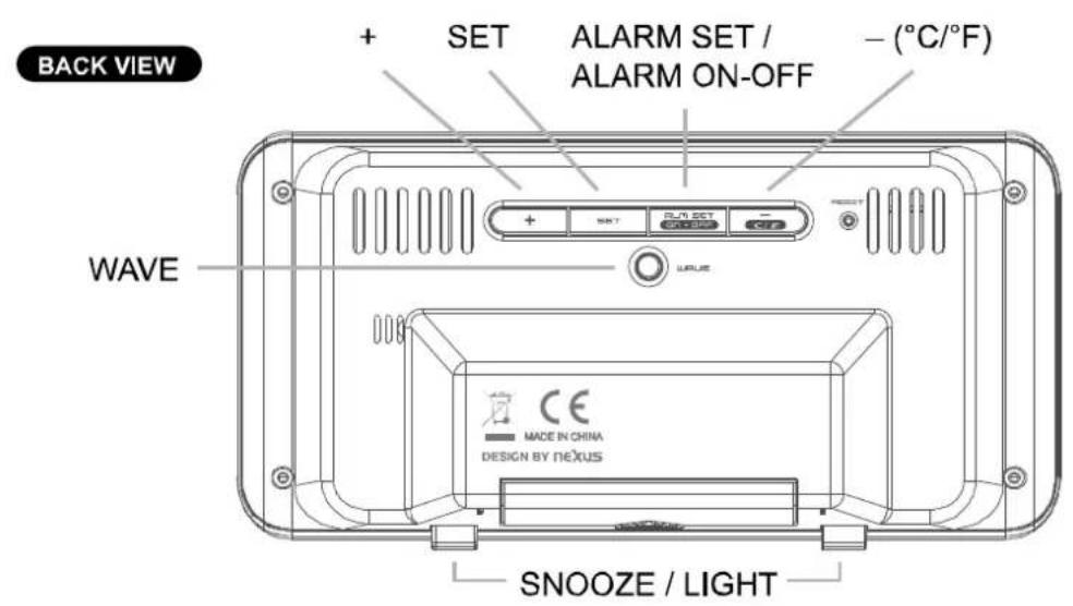 TECHNOLINE WT 197 - FUNKWECKER MIT ALARM, TEMPERATURE UND KALENDER - 2