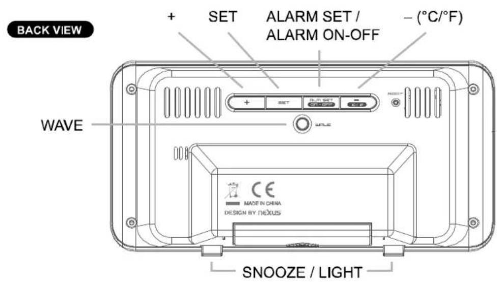 TECHNOLINE WT 197 - RADIOVÉ RIZENY BUDÍK S TEPLOTOU A KALENDÁREM - 2