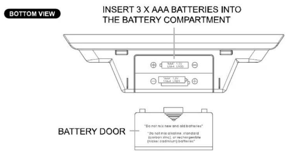 TECHNOLINE WT 197 - RÉVEIL RADIO-PILOTÉ AVEC TEMPERATURE ET CALENDRIER - 3