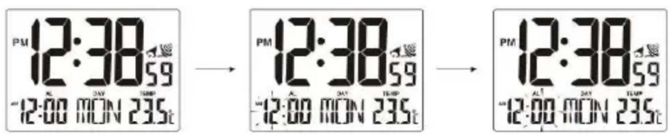 TECHNOLINE WT 195 - IMPOSTAZIONI ORA SVEGLIA - 1