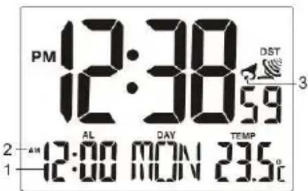 TECHNOLINE WT 195 - Alarmtijdmodus - 2