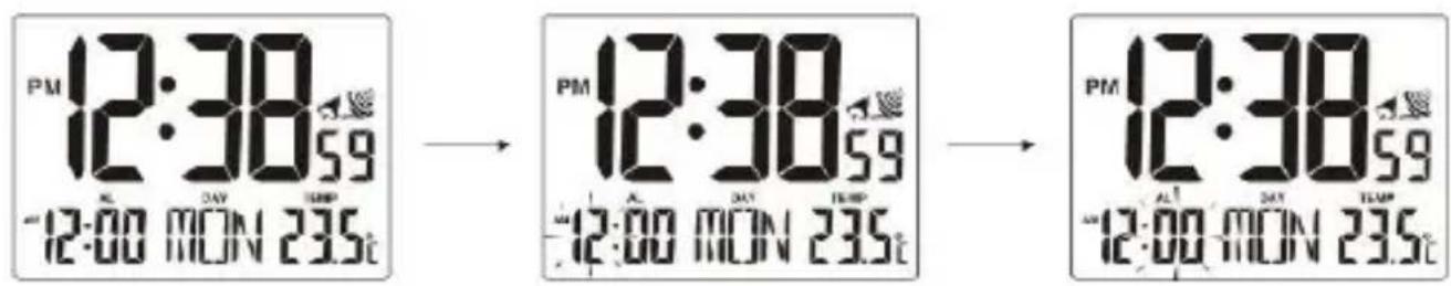 TECHNOLINE WT 195 - ALARMZEITEINSTELLUNG - 1