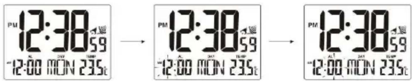 TECHNOLINE WT 195 - AJUSTAR LA HORA DE LA ALARMA - 1