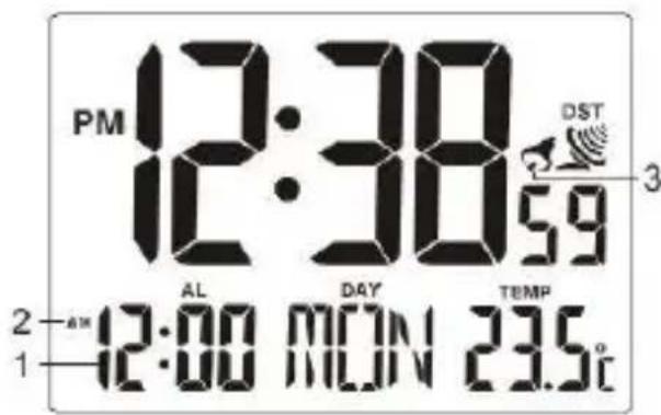 TECHNOLINE WT 195 - Modo hora de alarma - 2