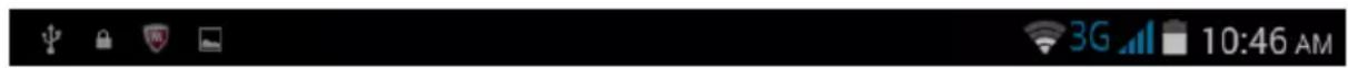 ACER Iconia Tab 7 - Zone de statut et de notification - 1