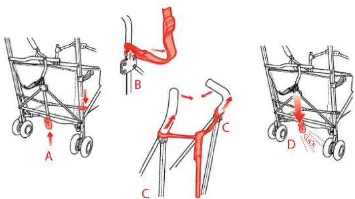 MACLAREN Easy Traveller - WARNING: NEVER ATTEMPT TO REMOVE CARRY STRAP WHEN THE BUGGY IS OCCUPIED. - 1