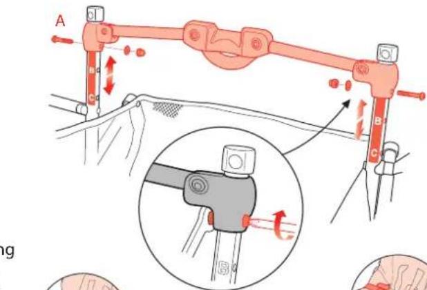 MACLAREN Easy Traveller - For the Chicco Keyfit 30 and the Britax Chaperone Car seat, the Special Adaptor Bar MUST be used. Do not use the bar that is already attached to the stroller. - 1