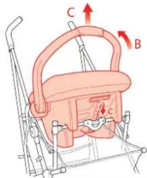 MACLAREN Easy Traveller - MODO DE QUITAR LA SILLA DEL COCHE DE LA SILLITA EASY TRAVELLER DE MACLAREN - 2