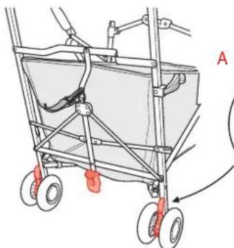 MACLAREN Easy Traveller - FONCTIONNEMENT DES FREINS - 1