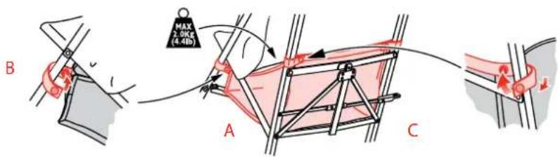 MACLAREN Quest Sport - REMONTAGE DU PANIER A COURSES - 1