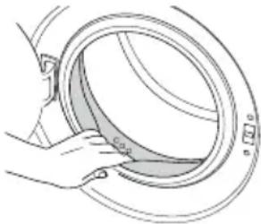 BEKO WMB 71413 LM - Nettoyage de la porte de chargement et du tambour - 3