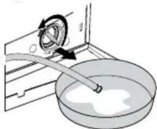 BEKO WMB 71413 LM - Évacuation de l'eau restante et nettoyage du filtre de la pompe - 6