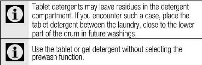 BEKO WMB 71413 LM - Using gel and tablet detergent - 1