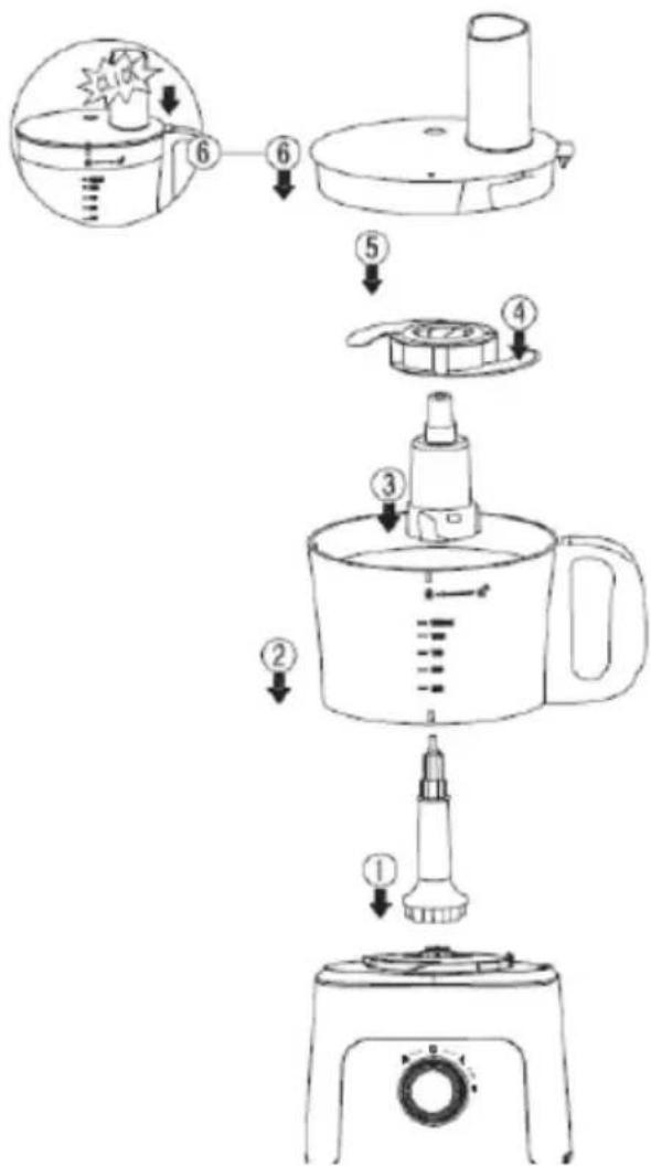 Micromaxx MD 15482 - Ruhrschüssel mit Messern montieren - 1