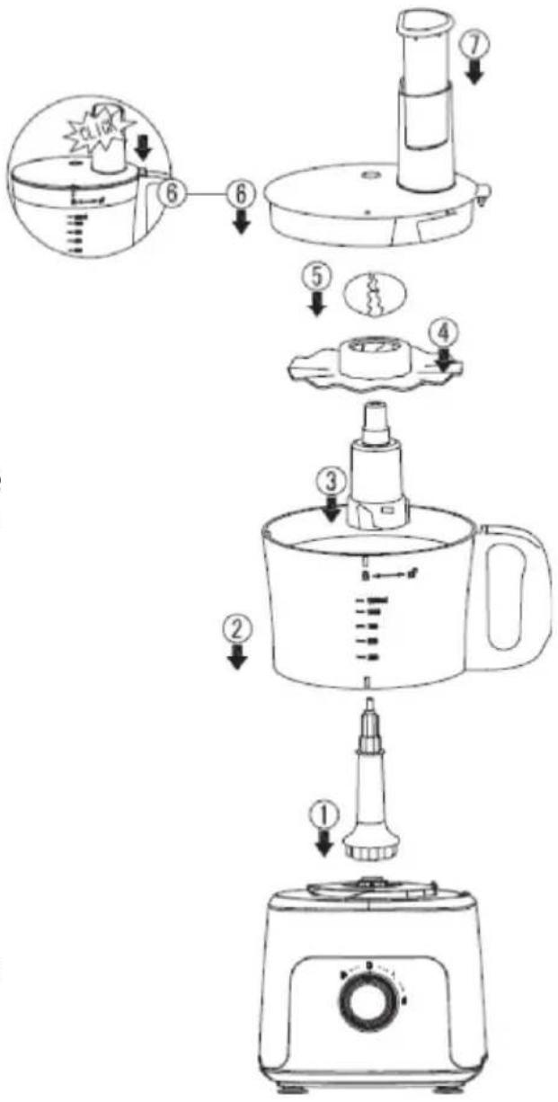 Micromaxx MD 15482 - Ruhrschüssel mit Verruhrscheibe montieren - 1