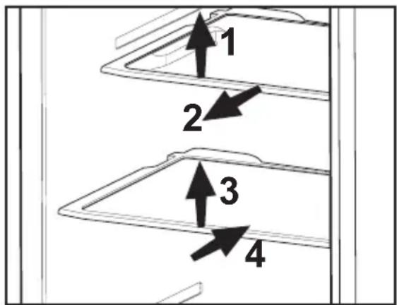 BEKO GNE 60021 X - Sliding Body Shelves - 1