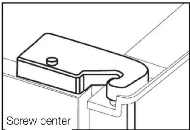BEKO GNE 60021 X - Adjusting the gap between the upper door - 5