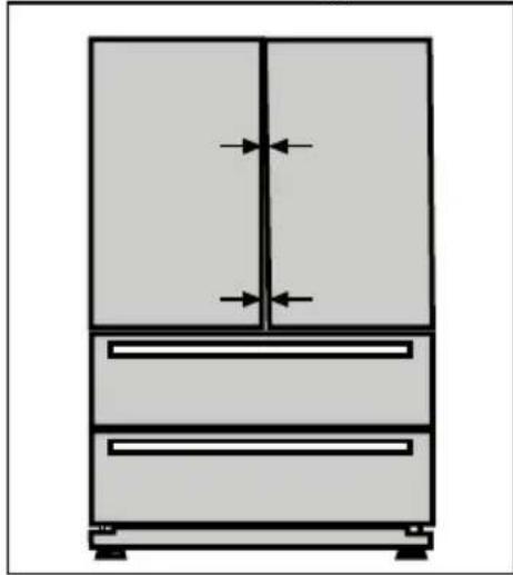 BEKO GNE 60520 DX - Justering af afstanden mellem overste lage - 1