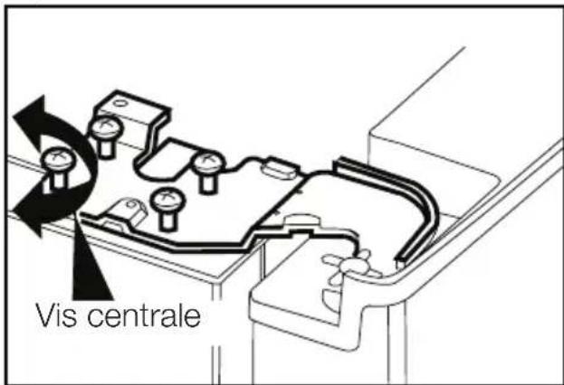 BEKO GNE 60520 DX - Réglage du jeu entre les portes supérieures - 5