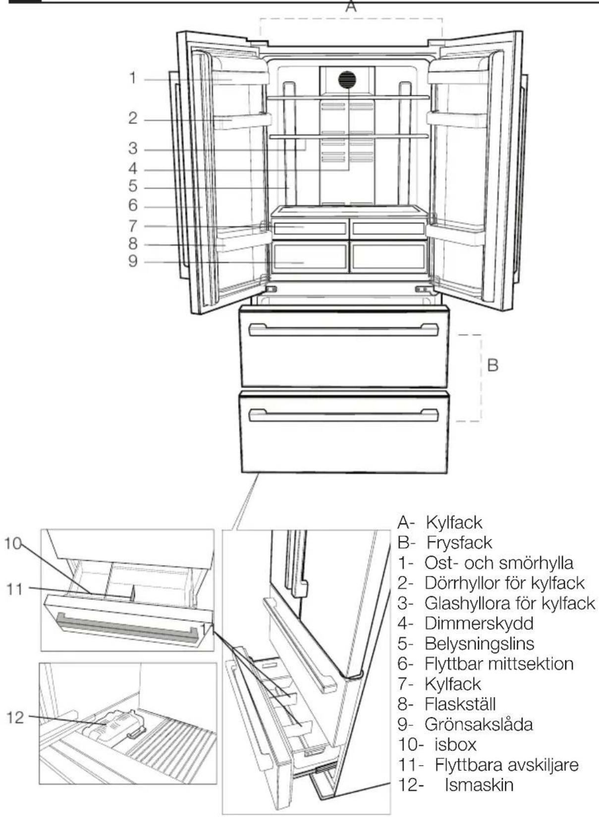 BEKO GNE 60520 DX - Kylskapet - 1