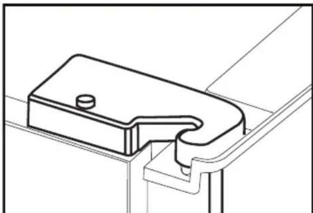 BEKO GNE 60520 DX - Justerar öppningen vid den övreörren - 6