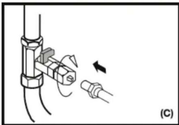 BEKO GNE 134620 E - Povezivanje creva za vodu sa kućnim instalacijama za vodu (kod nekih modela) - 2