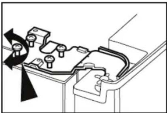 BEKO GNE 134620 E - Podešavanje razmaka između gornjih vrata - 3