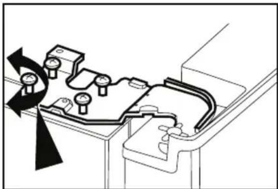 BEKO GNE 134620 E - Réglage du jeu entre les portes supérieures - 3