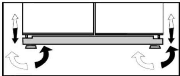 BEKO GNE 134620 E - Floor balance adjustment - 2